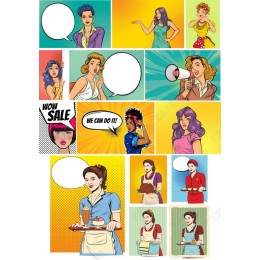 Vintage Pop Art Women Set