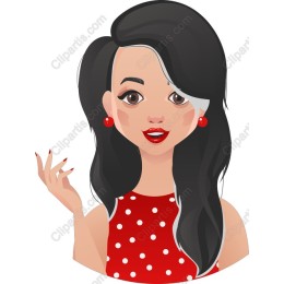 Chic Polka Dot Woman