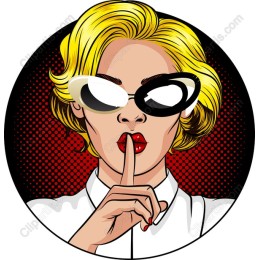 Chic Retro Woman with Sunglasses