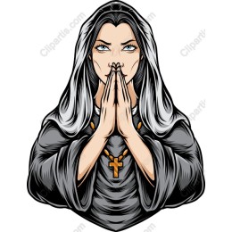 Elegant Prayerful Woman