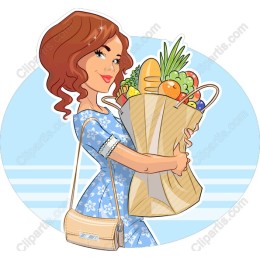 Charming Grocery Girl