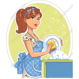 Cheerful Kitchen Lady