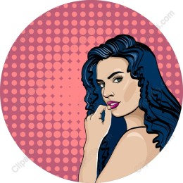Stylish Pop Art of a Woman