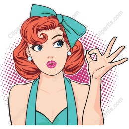 Retro Glamorous Woman