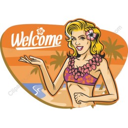 Welcome Tropical Lady