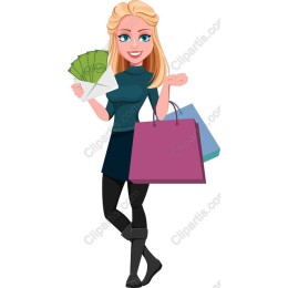 Fashionable Shopping Girl