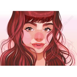 Charming Red-Haired Woman