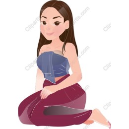 Stylish Seated Woman