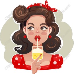 Vintage Glamorous Woman