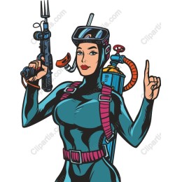 Empowered Mermaid: of a Female Scuba Diver