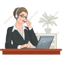 Professional Call Center Woman