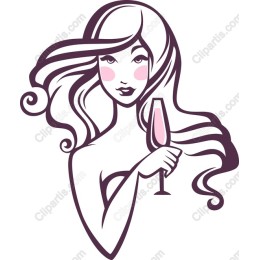Elegant Woman with a Drink