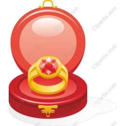 Elegant Gemstone Ring in Red Velvet Box