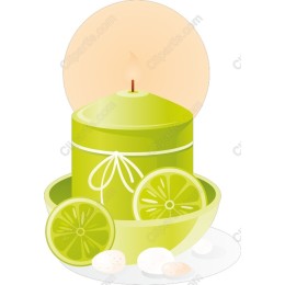 Vibrant Green Lime Candle