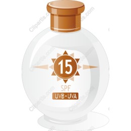 SPF 15 Stylish Sunscreen Bottle