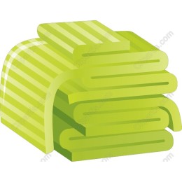 Green Striped Towels
