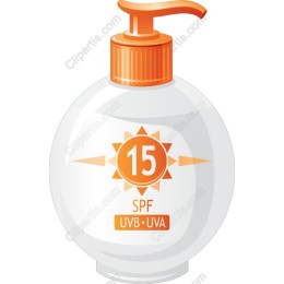 SPF 15 Sunscreen Bottle