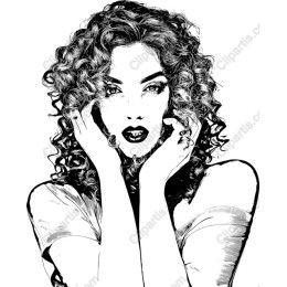 Captivating Curly-Haired Woman