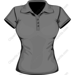 Stylish Women's Grey Polo Shirt