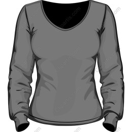 Premium Long-Sleeve Gray T-Shirt