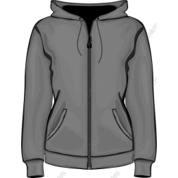 Stylish Gray Zip-Up Hoodie