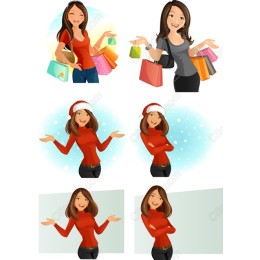  Set: Shopping and Festive