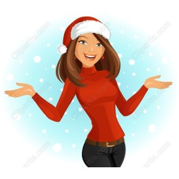 Cheerful Holiday Woman