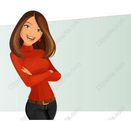 Empowered Elegance: Confident Woman in Red