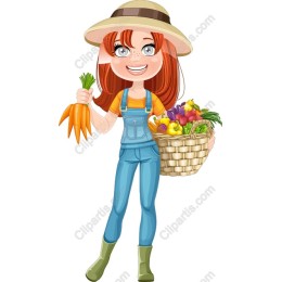 Cheerful Farm Girl