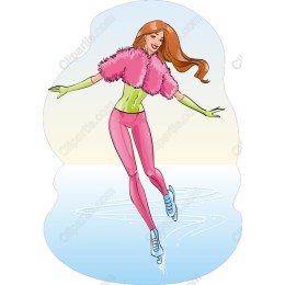 Trendy Ice Skater