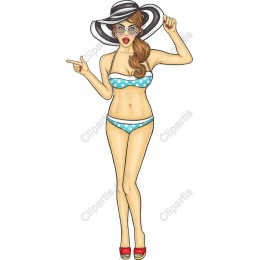 Retro Beach Beauty