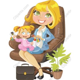 Whimsical Mother and Child