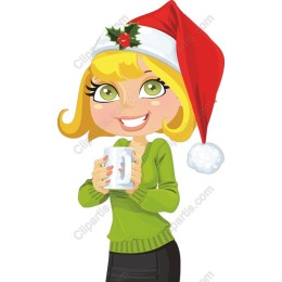 Cheerful Christmas Girl