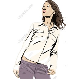 Elegant Young Woman Fashion