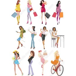 Stylish Women Clipart Bundle