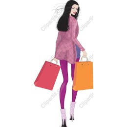 Chic Shopping Lady