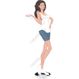 Confident Woman on Scale