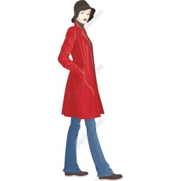 Elegant Red Coat Fashion