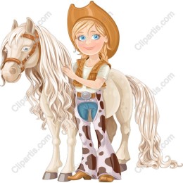 Cowgirl and Horse