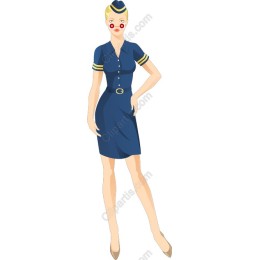 Vintage Flight Attendant