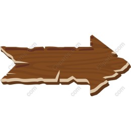 Rustic Wooden Arrow Sign