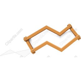 Zigzag Wooden Frame