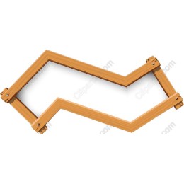 Zigzag Wooden Frame