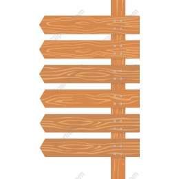 Rustic Wooden Directional Signboard