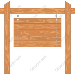Rustic Wooden Signboard