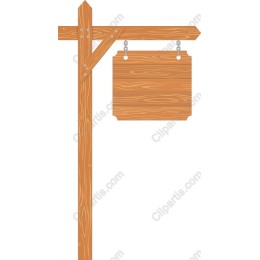 Rustic Wooden Sign Post