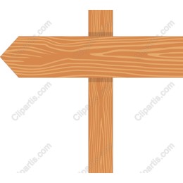 Wooden Directional Sign