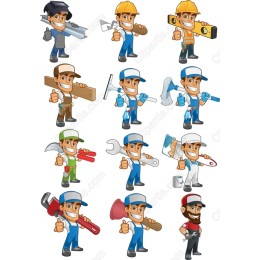 Handyman Character Set - Bundle
