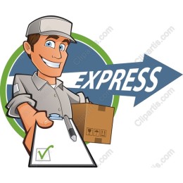 Express Delivery Service Character
