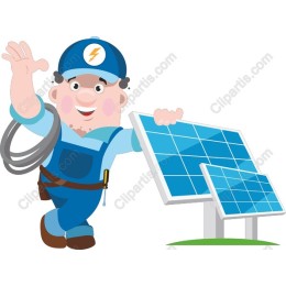 Cheerful Solar Technician